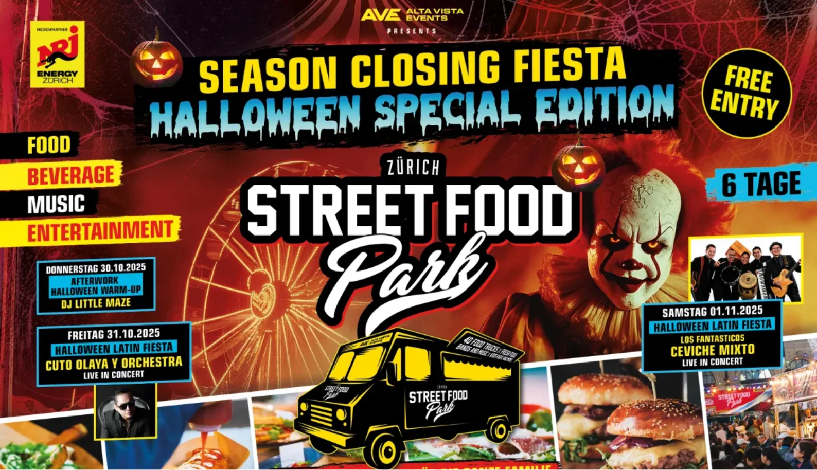Gewinne jetzt einen Gutschein im Wert von CHF 50.- für den Street Food Park am Zürich HB