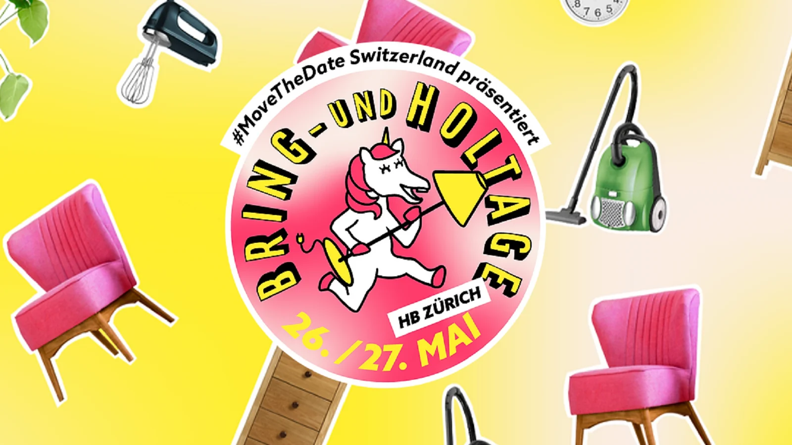 #MoveTheDate Switzerland präsentiert die Bring- und Holtage im HB Zürich