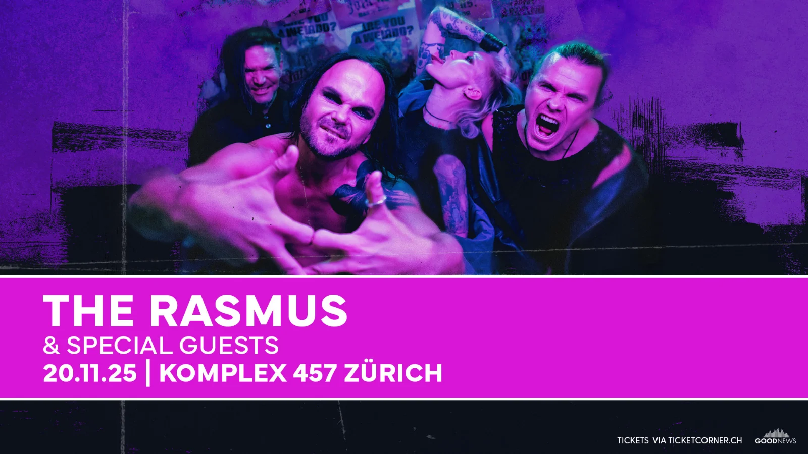 The Rasmus kommt für ein Konzert nach Zürich