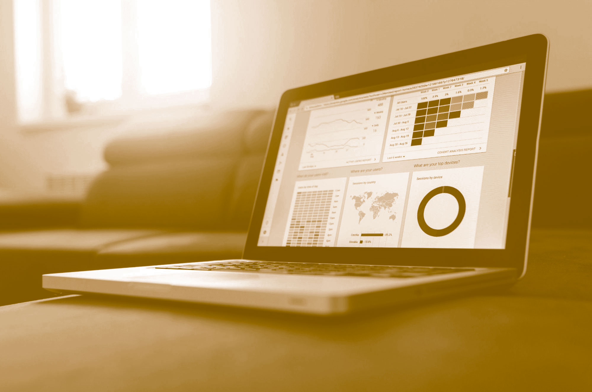 Laptop with Analytics