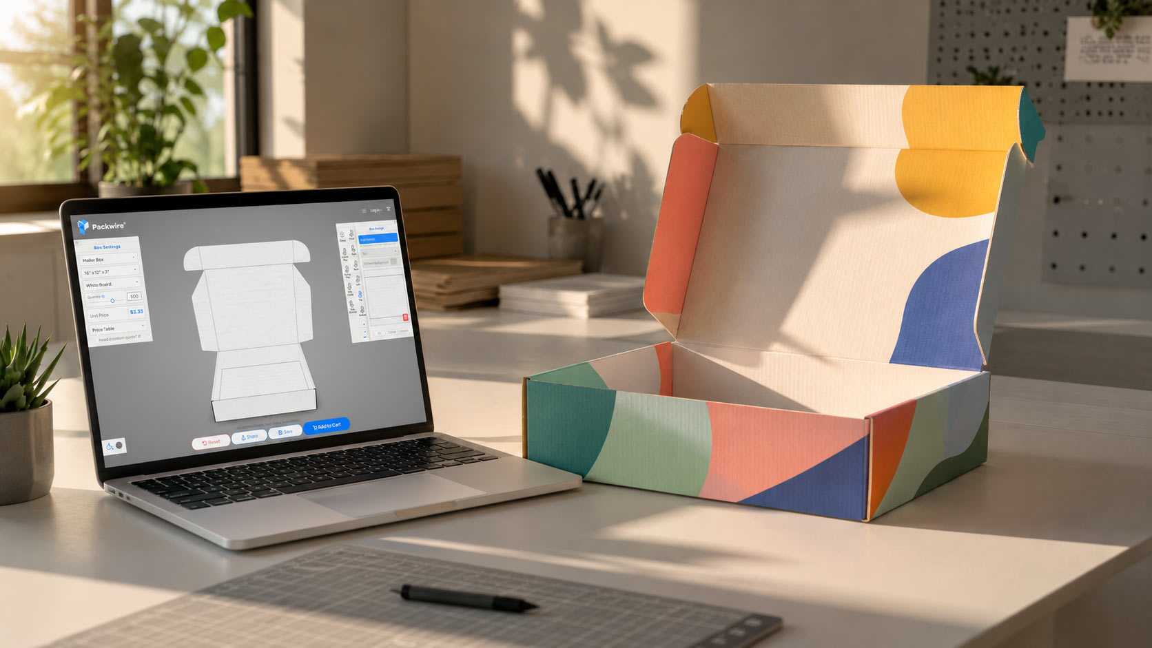 packwire 3d on laptop