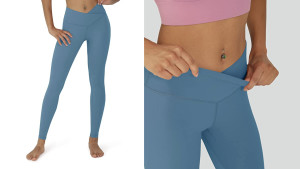 Amazon leggings with a compressive waist and inside pocket