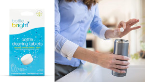 Water bottle cleaning tablets 