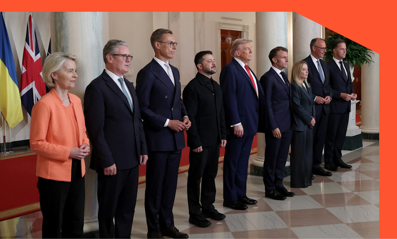 European leaders, Zelenskyy and Trump 