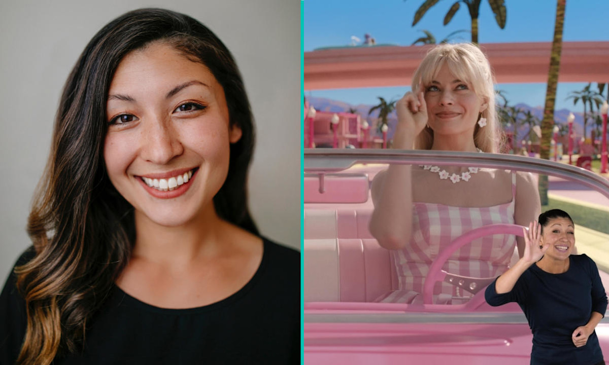 ASL performer Leila Hanaumi On “Barbie with ASL.” theSkimm