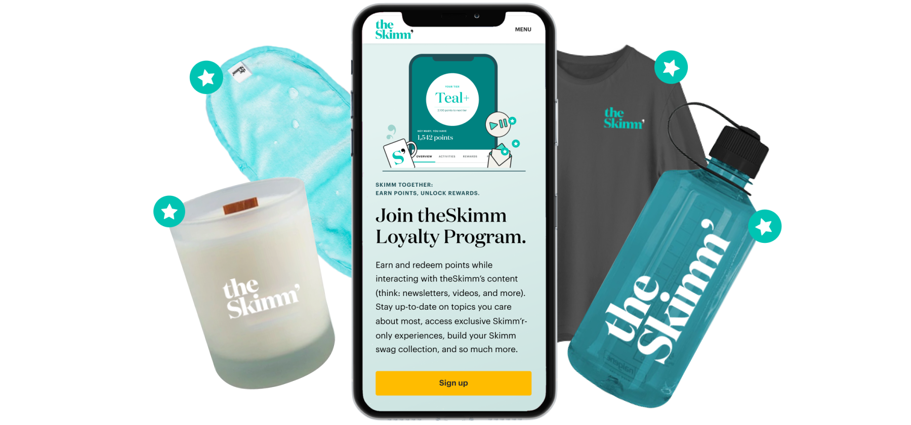 theSkimm Loyalty Program and Swag