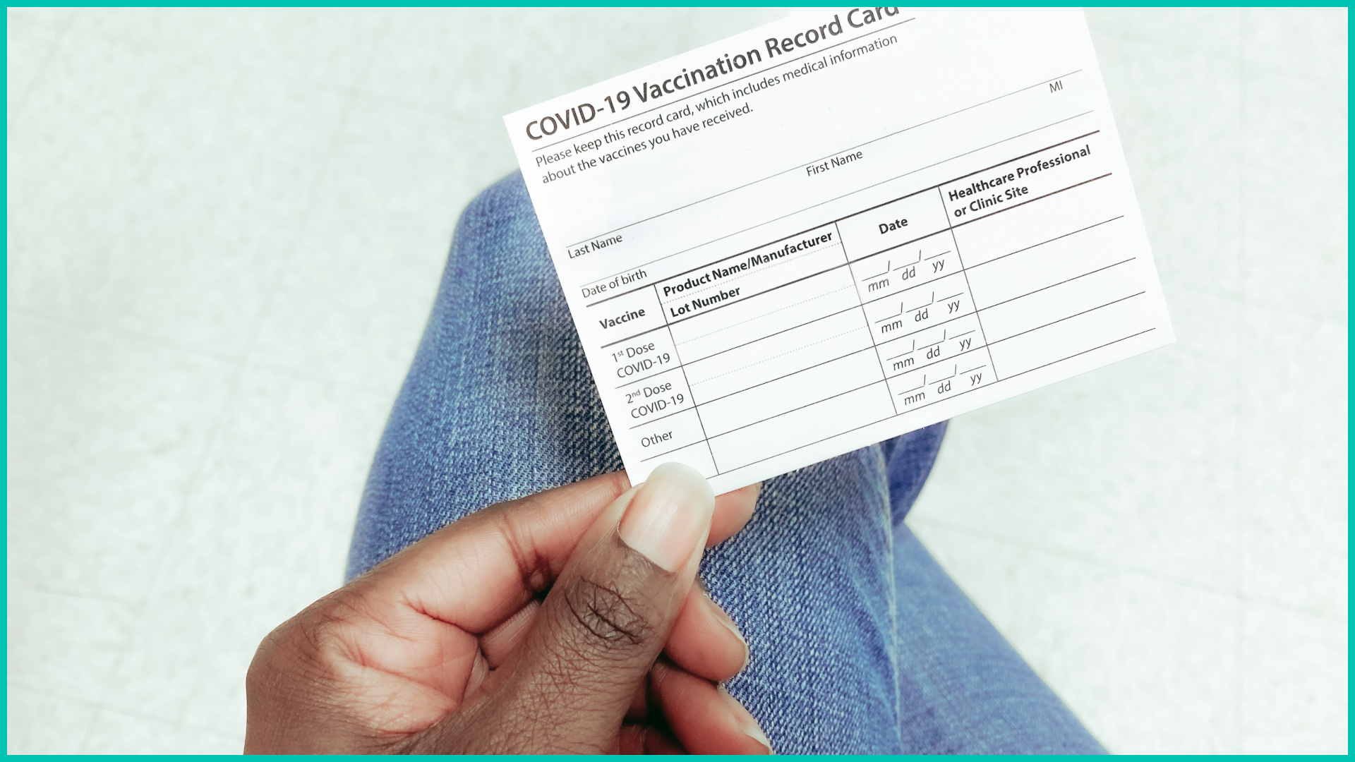 Vaccination Record Card - PDF Templates