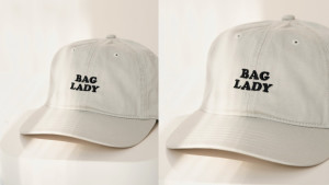 A ‘bag lady’ cotton baseball hat