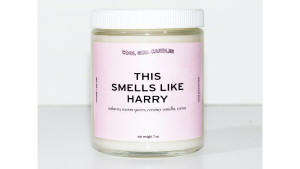 harry styles themed funny candle