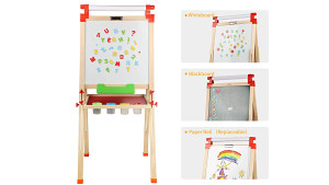 double-sided wooden art easel