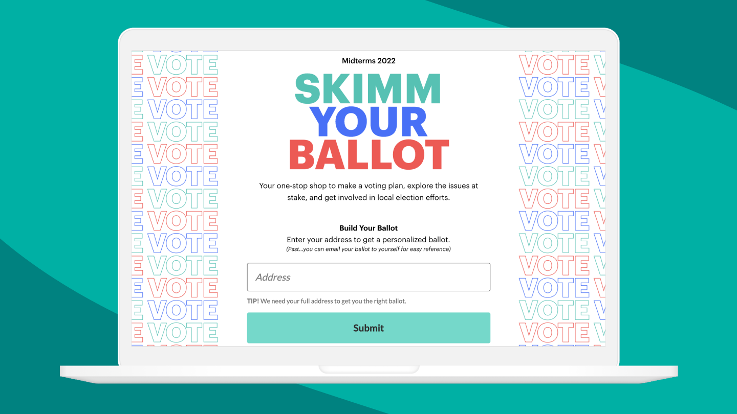 Midterms Skimm Your Ballot