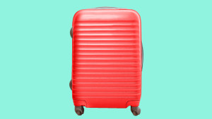 Red suitcase 