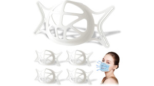 silicone bracket to wear under a face mask to give you more room between your mouth and the inner layer of your face mask