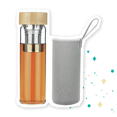 Infuser Glass Water bottle
