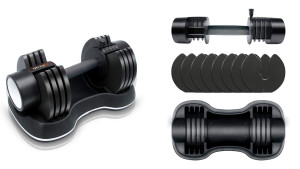 adjustable dumbbells that can increase and decrease weight and save space