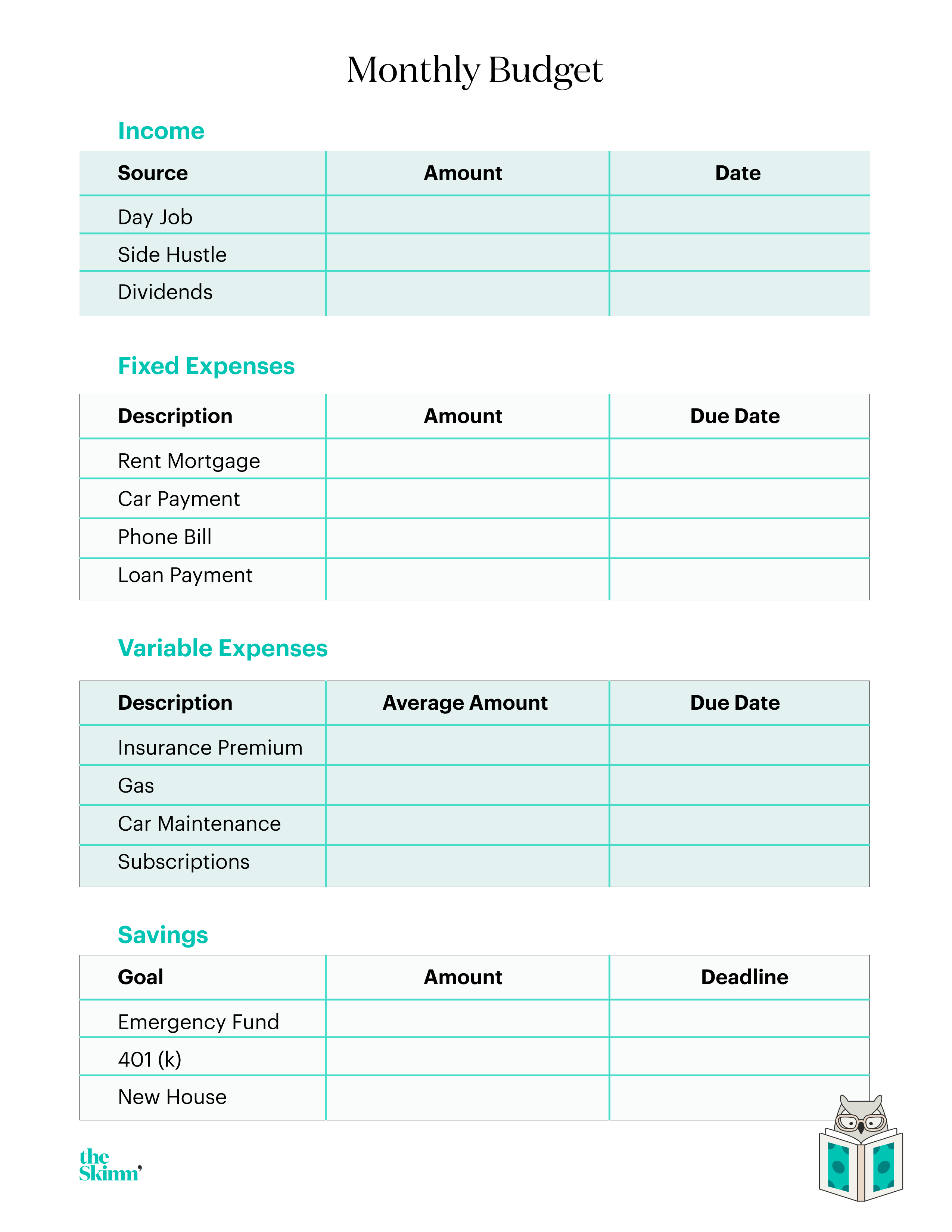 What is a good monthly budget? Leia aqui: What is a normal monthly ...