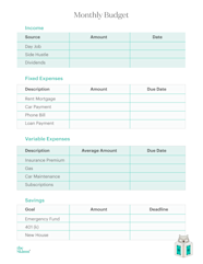 Simple Budget Template