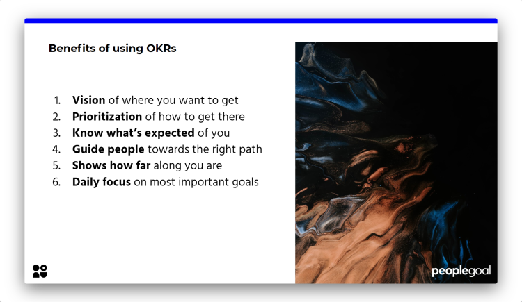 OKRS - Benefits of using OKRs
