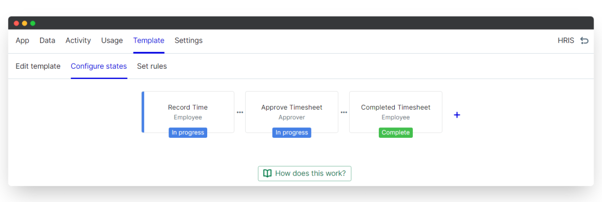 time tracking - configure states