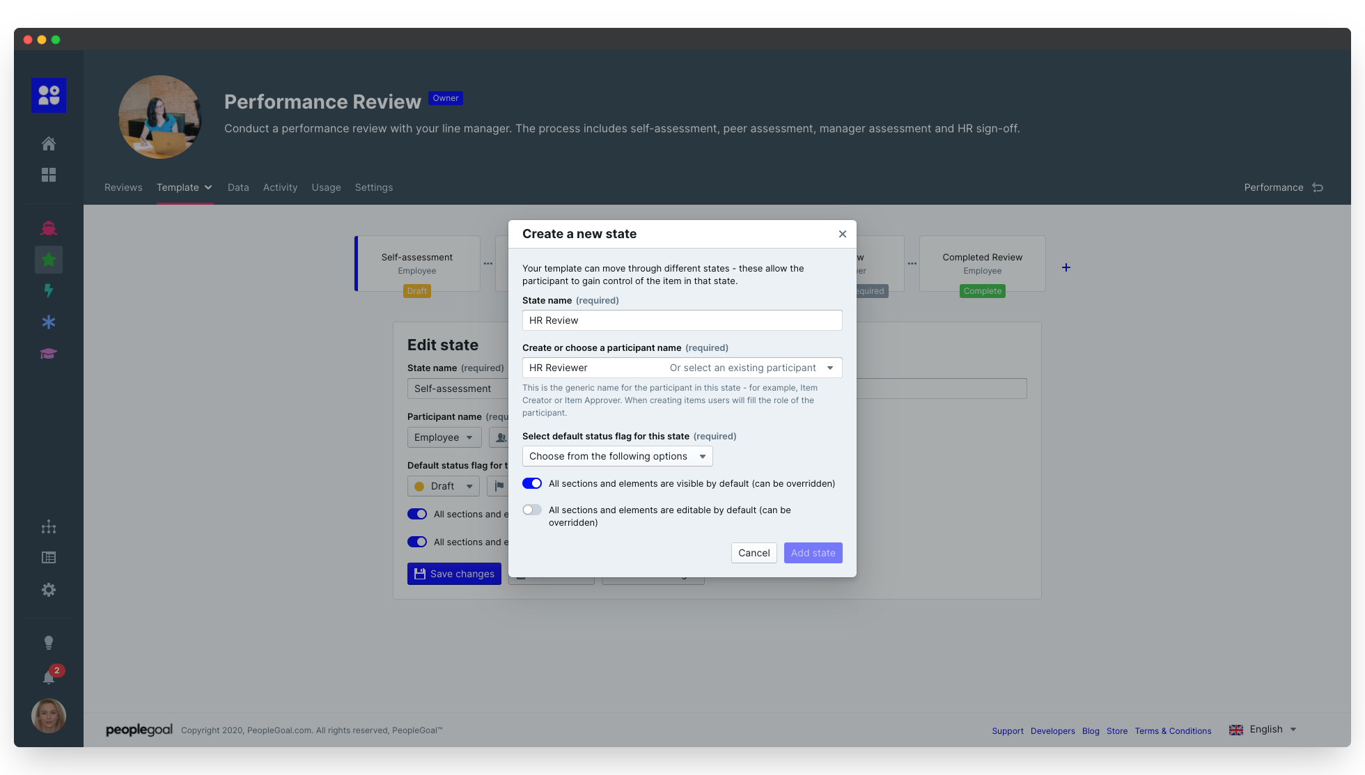 hr workflow create new state