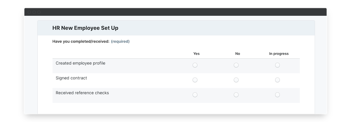 option grid onboarding