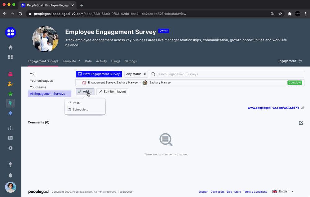 employee engagement survey schedule surveys