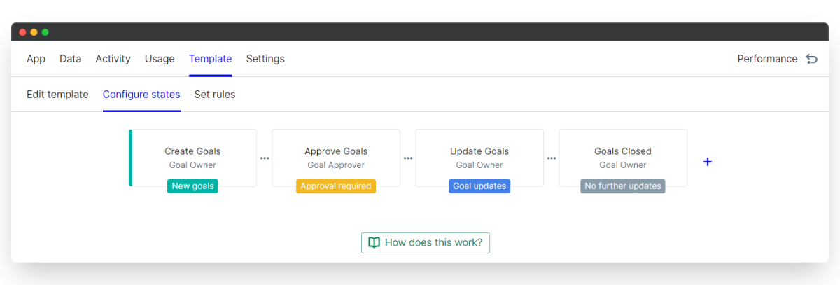 apps - configure states