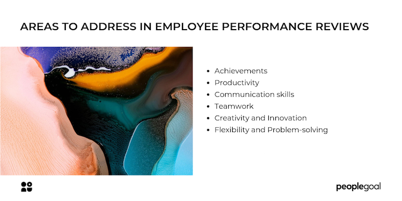 Areas to address in employee performance reviews