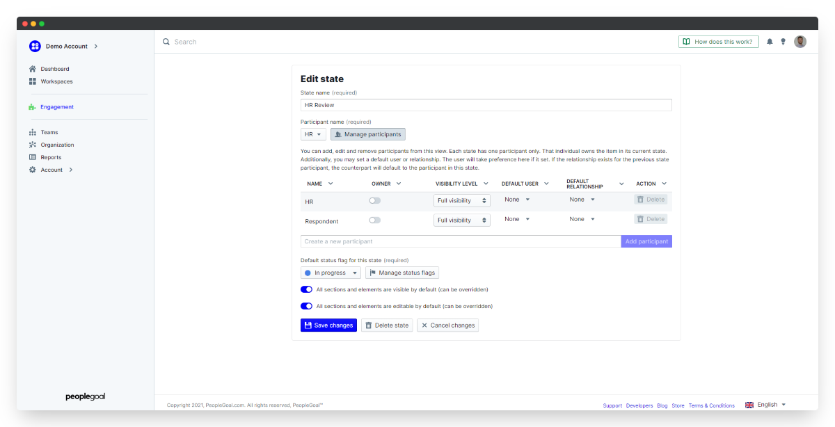 manage participants