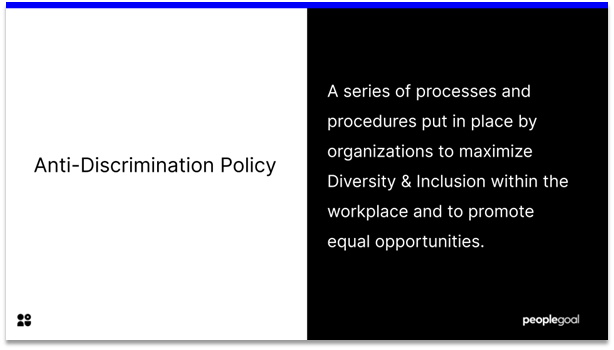 Anti-Discrimination Policy - definition