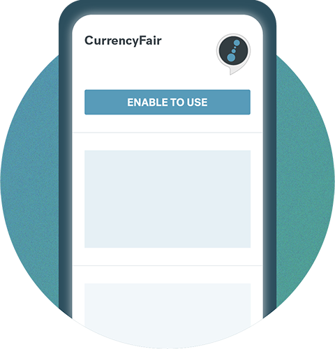 Enable the CurrencyFair skill