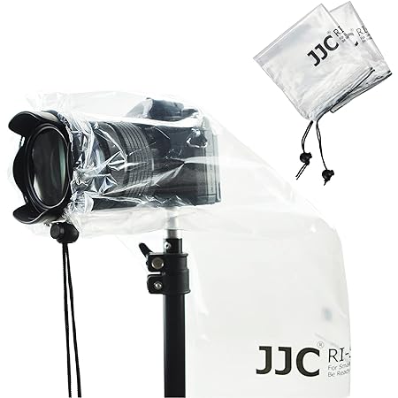 2 Pack Camera Lens Rain Cover Raincoat Clear Sleeve Protector 