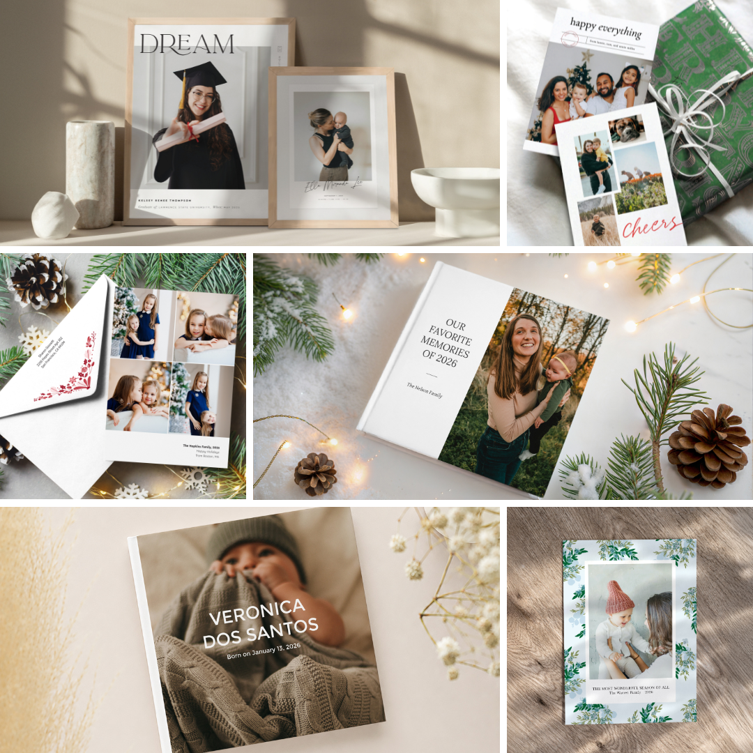 Shoott family photos displayed on custom Paper Culture holiday cards
