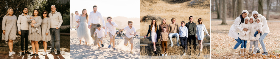 Classic style family photoshoot outfits