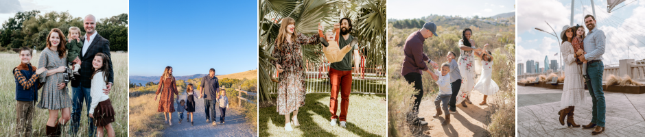 Bohemian family photoshoot outfit ideas