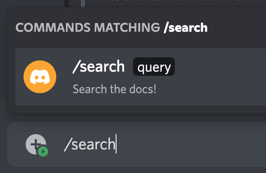 Discord Search Command Example