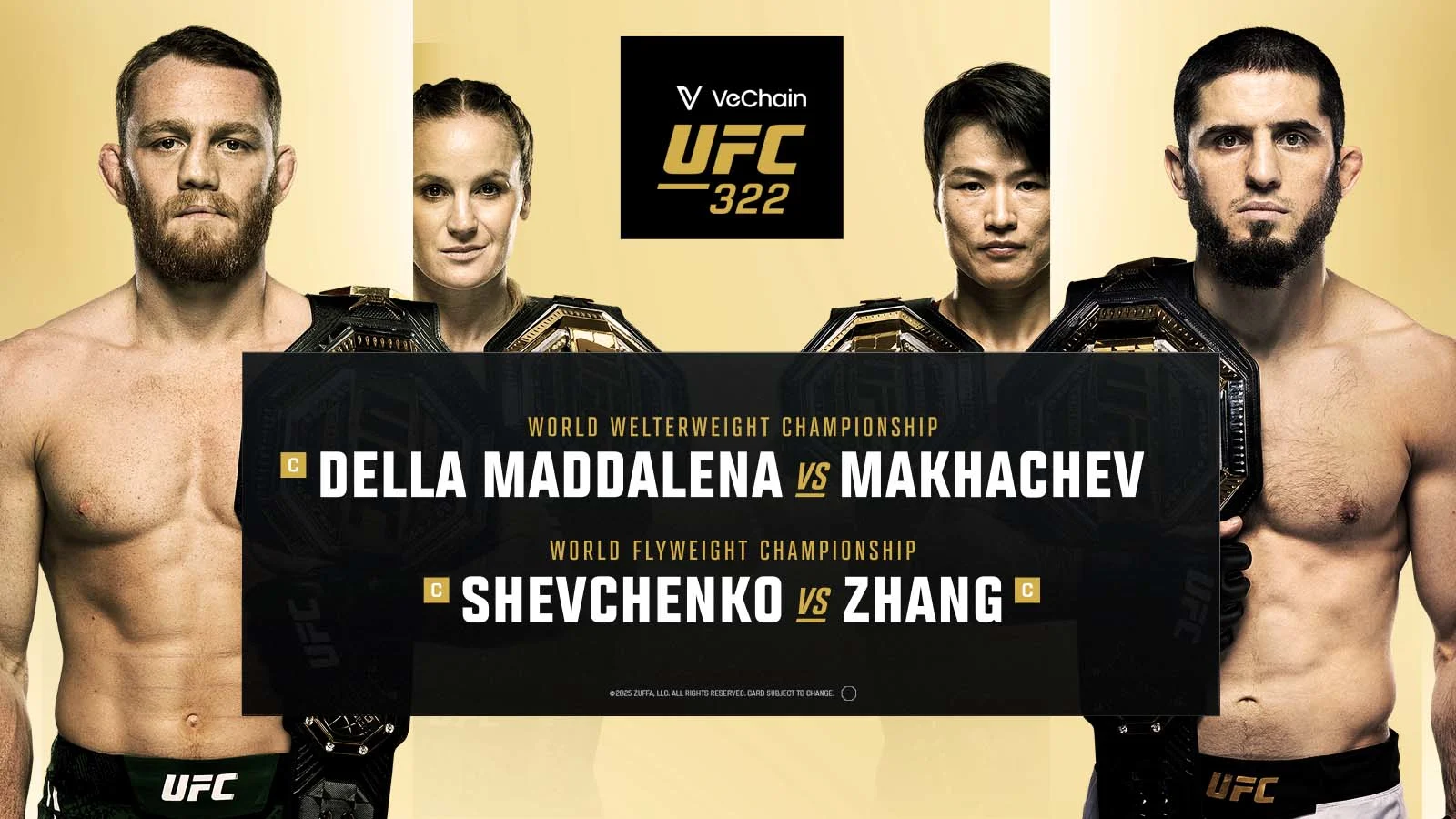 UFC 322 - Della Maddalena vs Makhachev and Shevchenko vs Zhang