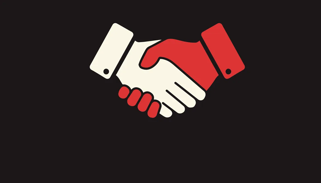 Icon of two hands shaking