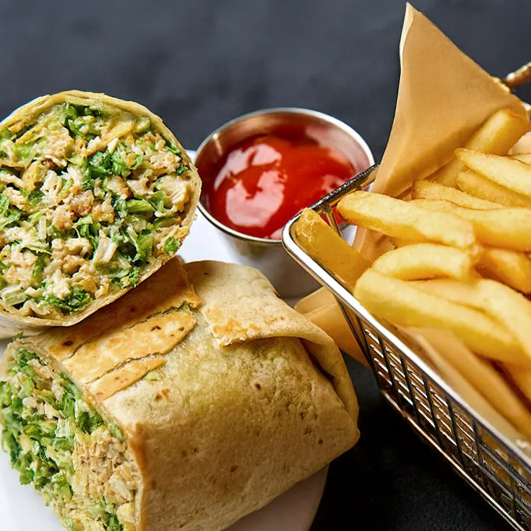 Chopped Chicken Caesar Wrap