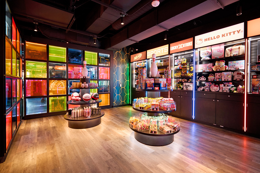 Large, colorful prize vault