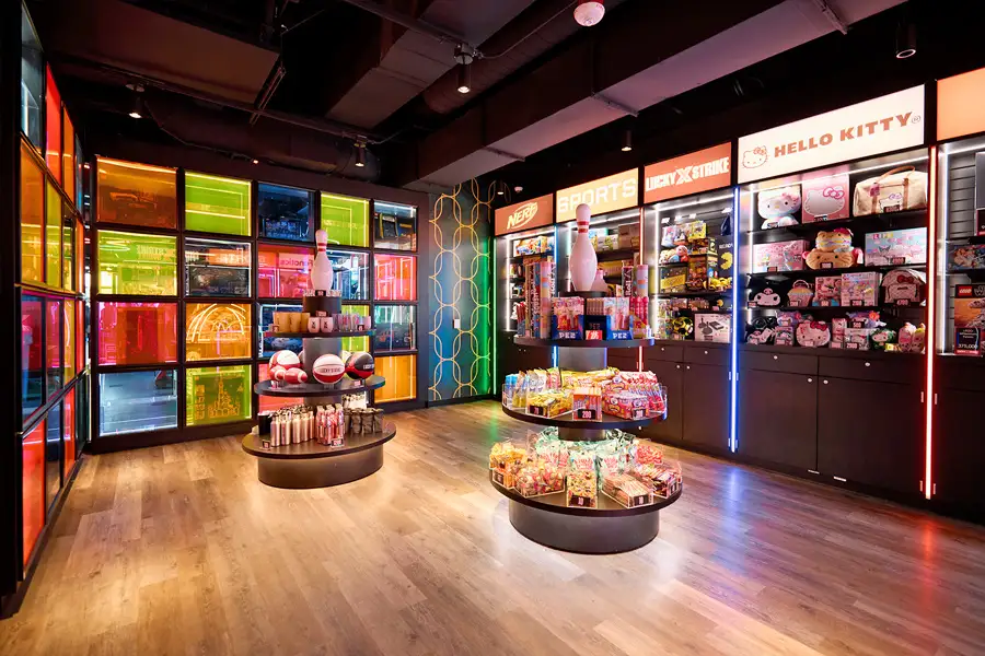 Large, colorful prize vault