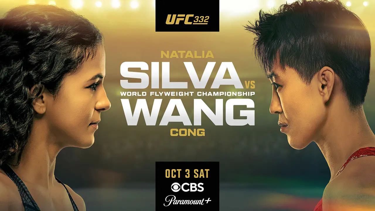 UFC 332 promotion showing Sliva vs Wang