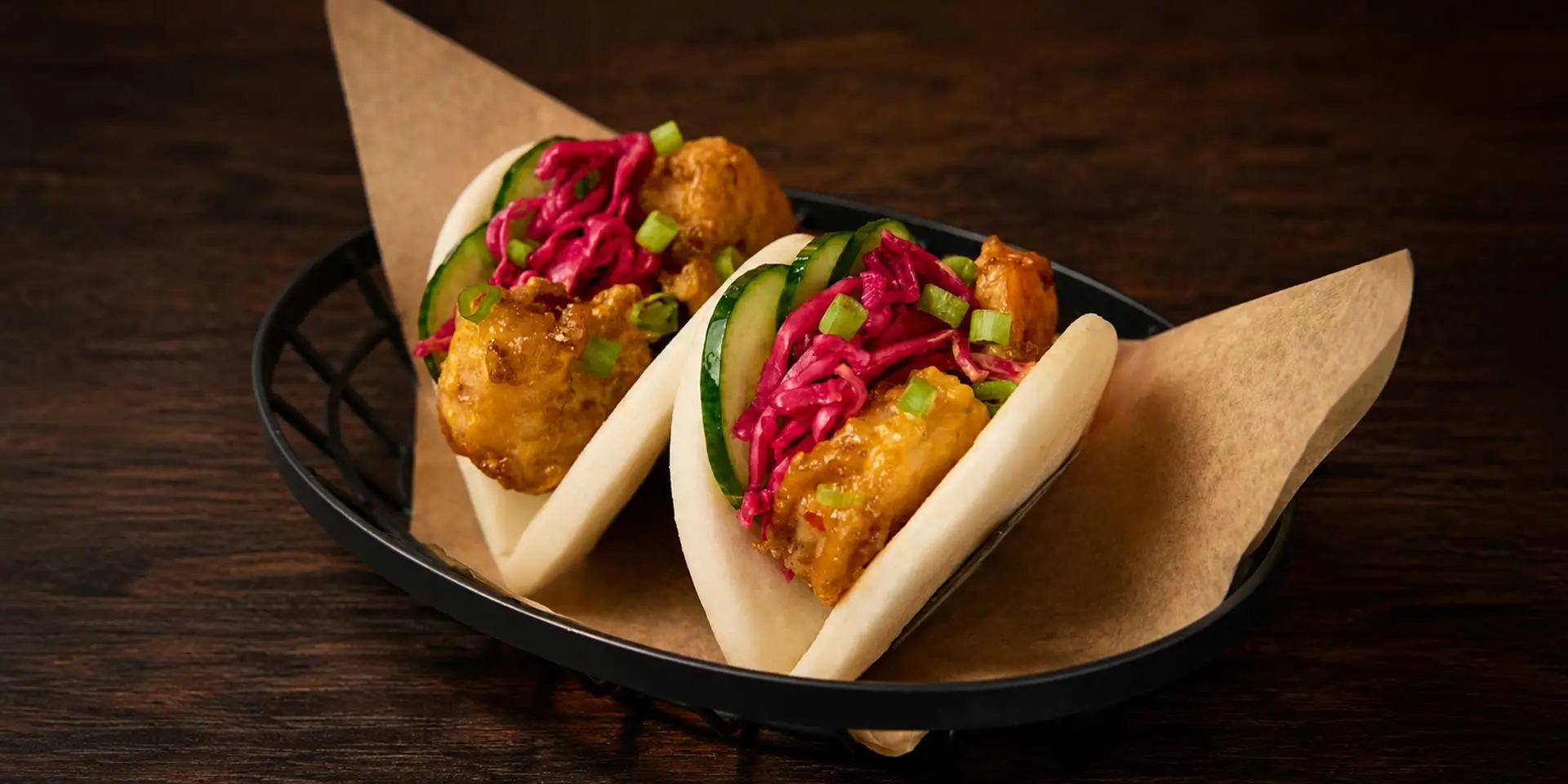 Firecracker Shrimp Bao Bun