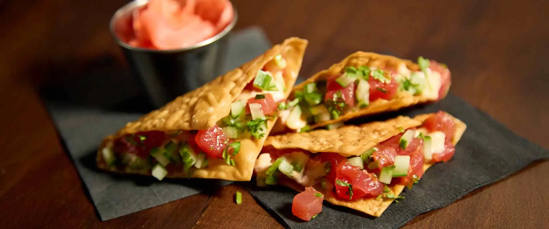 Spicy Ahi Nachos