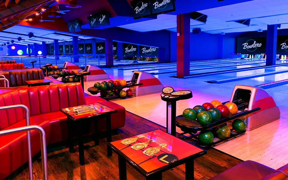 Bowling center and bowling lanes