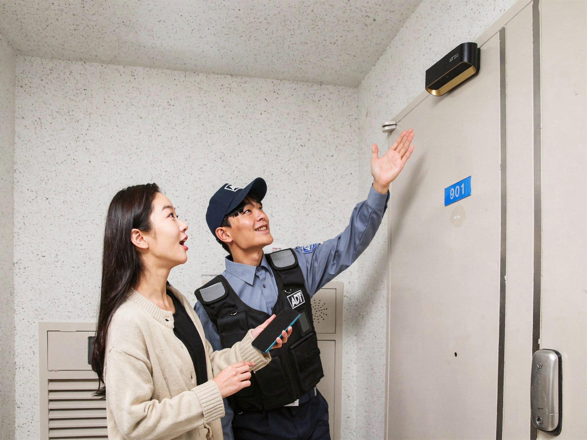  현관 CCTV, 가정용 CCTV, 설치 방법,  캡스홈