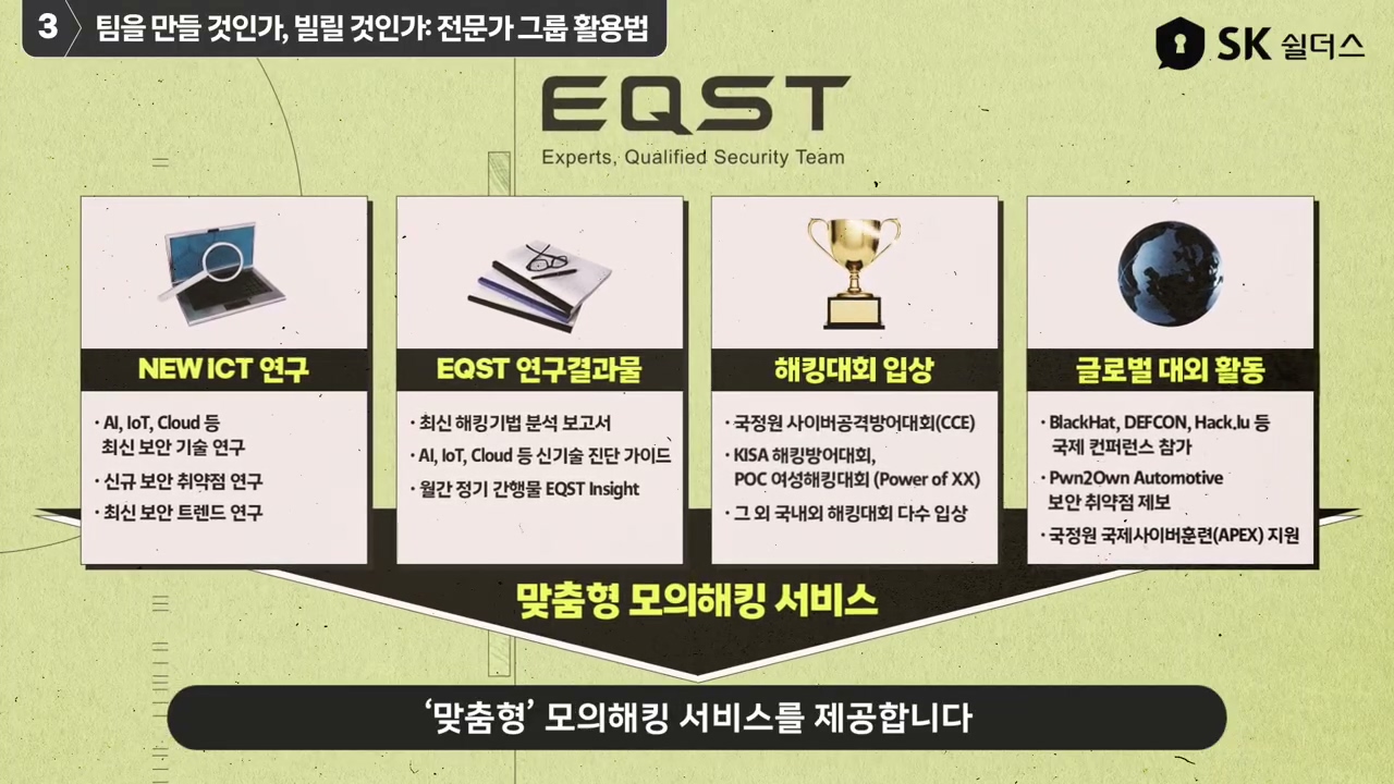 SK쉴더스 EQST 기반 실전형 레드팀 서비스 이미지