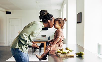 Woman with child 