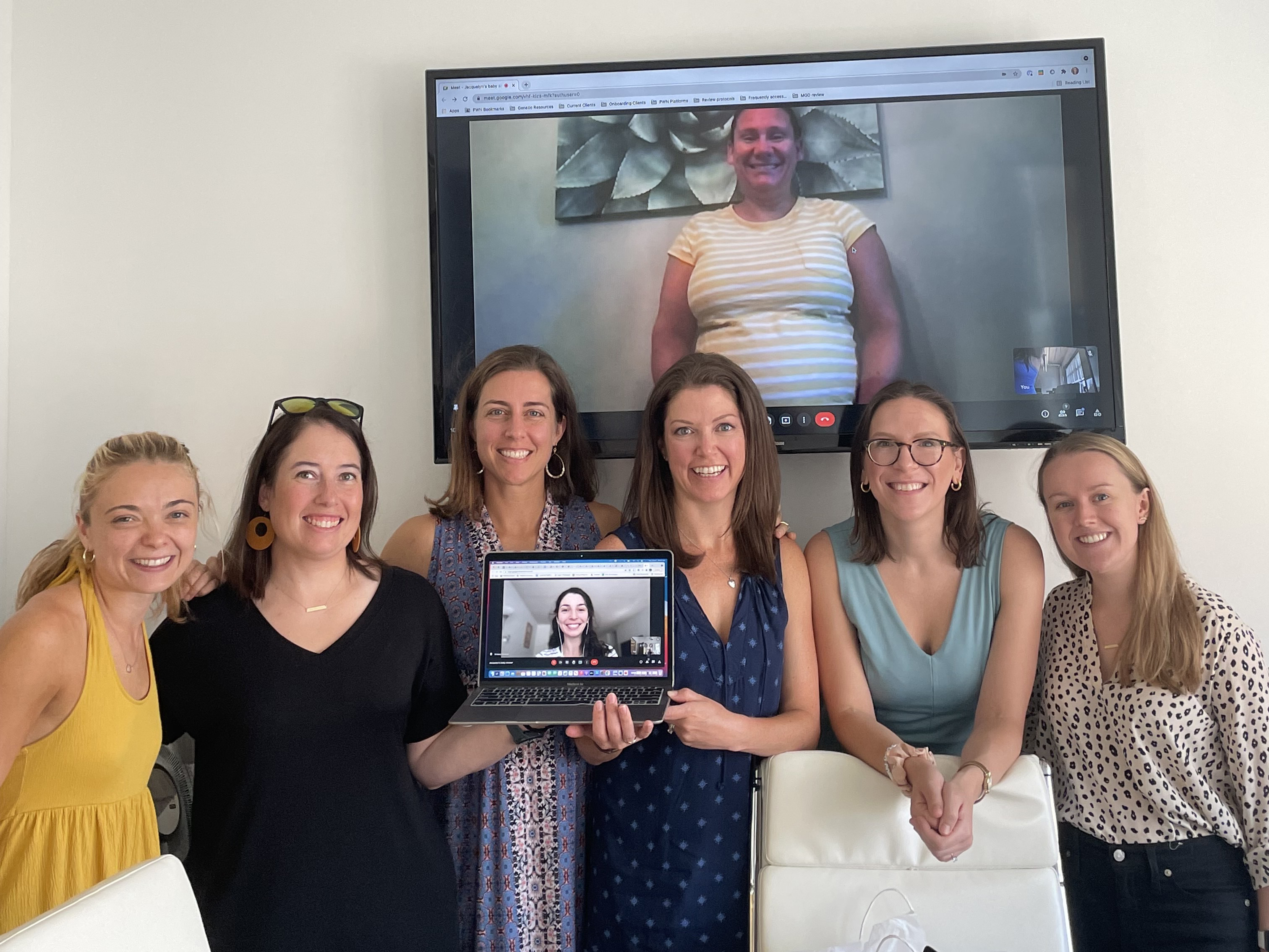 Group of women smiling