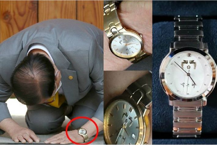 【解析】韓國新天地教主謝罪記者會上戴著朴槿惠紀念錶，有何用意？